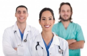 Ethnic-Doctor-With-Colleagues